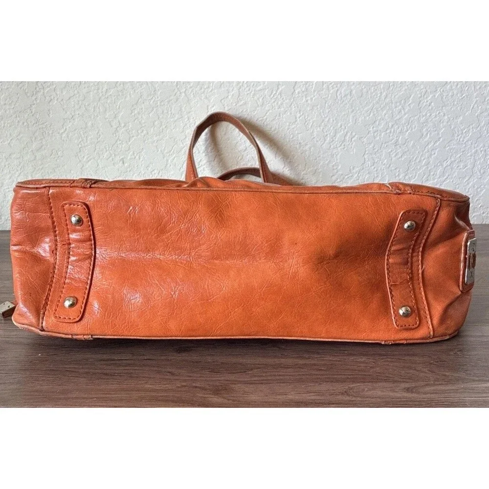 Vintage Maxx New York Orange Purse, Y2K, Zippers Leopard Print, Shoulder bag